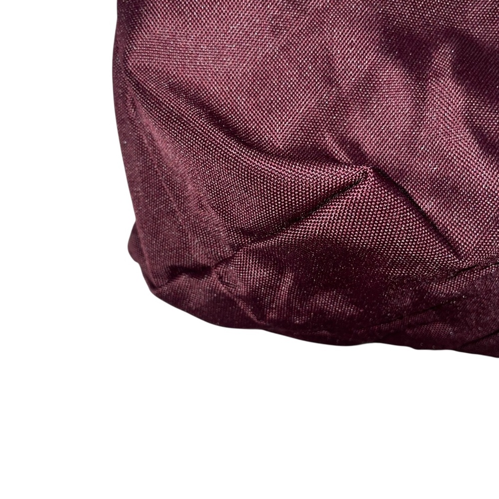 Victoria's Secret Burgundy Black Zipper Closure Tote Bag Logo PINK - Picture 6 of 6